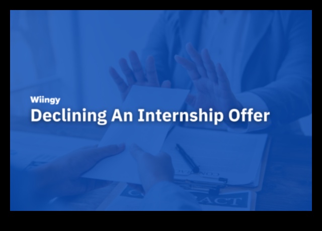 how to decline an internship offer