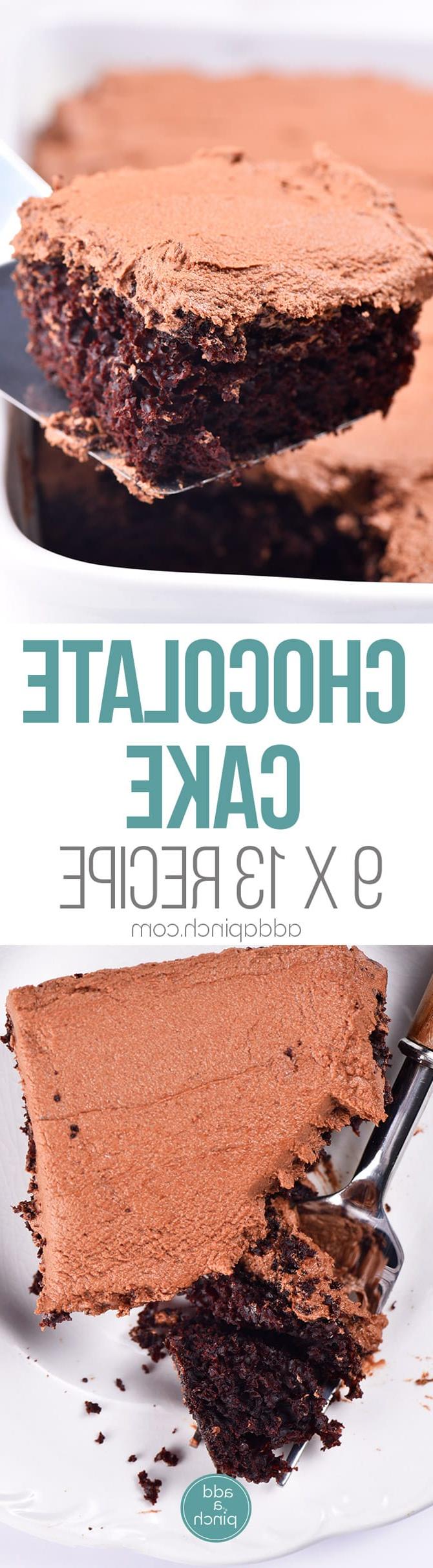 Η καλύτερη συνταγή κέικ σοκολάτας (9x13) 7 Η Καλύτερη Συνταγή Σοκολατένιου Κέικ (Συνταγή 9x13) - Αυτή είναι η πιο εύκολη συνταγή σοκολατένιου κέικ 9x13 που έχω φτιάξει ποτέ. Προσαρμοσμένη από την καλύτερη συνταγή σοκολατένιου κέικ που όλοι λατρεύουν, έχω κάνει το κέικ ακόμα πιο εύκολο και σε μέγεθος για ταψί 9x13! // owjam.com