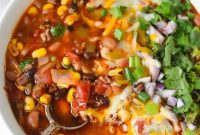 Set It and Forget It Taco Soup