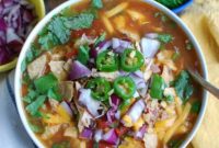 Hearty Slow Cooker Chicken Tortilla Soup