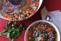 Wholesome Turkey Kale Brown Rice Soup