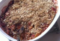 Strawberry Rhubarb Crisp for Stephanie’s Virtual Shower