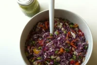Sweet and Zesty Cilantro-Lime Thai Rainbow Slaw