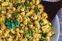 Zesty Zucchini Quinoa Chickpea Bowl