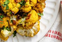 Golden Curry Roasted Cauliflower