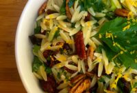 Vibrant Cranberry Orange Pecan Orzo Salad