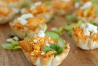 Zesty Buffalo Chicken Hummus Bites