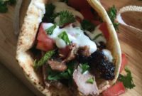 Grilled Mediterranean Steak Pita Wraps with Tangy Mint Yogurt Sauce