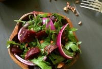 Roasted Beet, Farro, and Arugula Salad