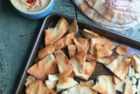 Golden Homemade Pita Crisps