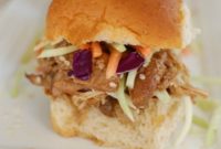 Sticky Honey Sesame Slow Cooker Chicken Sliders