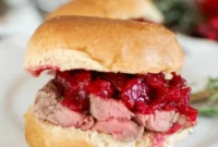 Juicy Beef Tenderloin Sliders with Zesty Cranberry Orange Relish