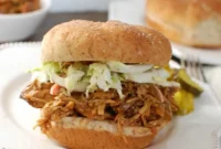 Ultimate Slow Cooker BBQ Pulled Chicken Sandwiches