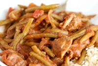 Hearty Lebanese Beef and Green Beans