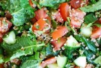 Vibrant Kale Cucumber Tabbouleh