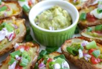 Loaded Guacamole Potato Skins