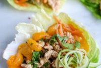 Zingy Zucchini Noodle Chicken Lettuce Wraps