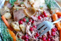 Wine-Braised Pot Roast with Cranberry Orange Glaze