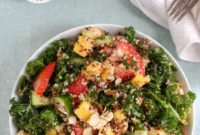 Vibrant Tropical Kale Quinoa Power Bowl