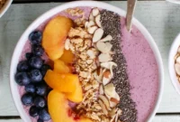 Creamy Peach Blueberry Breakfast Bowl