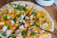 Chicken Feta Cheddar Pita Pizzazz