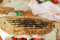 Mediterranean Turkey and Hummus Panini