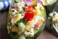Tropical Tuna Avocado Boats