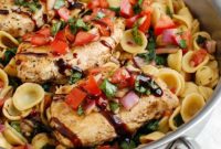 Fresh Bruschetta Chicken Pasta