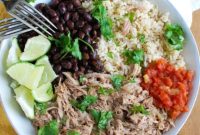 Deliciously Tender Slow Cooker Cuban Pork Bowls