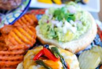 Southwestern Fiesta Burger with Sweet Guacamole