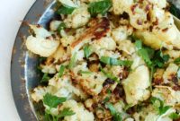 Crispy Parmesan Garlic Cauliflower