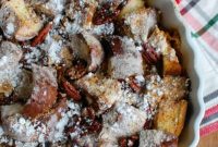 Festive Overnight Gingerbread French Toast Casserole