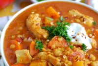 Fragrant Slow Cooker Moroccan Chicken Soup