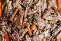 Slow Cooker Balsamic Pot Roast with Cranberry Glaze
