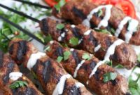 Authentic Beef Kafta Kabobs