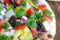 Spiced Greek Beef Pita Pizza