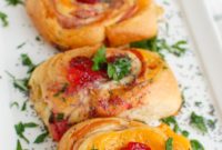 Ham Cheese and Cranberry Pinwheels