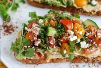 Zaatar Spiced Mediterranean Hummus Toast