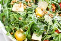 Bright Lemon Arugula Parmesan Salad