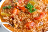One-Pot Stuffed Pepper Soup