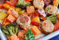 One-Pan Roasted Chicken Sausage and Vegetables