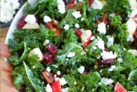 Vibrant Kale Cranberry Salad