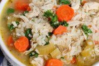 Comforting Crock Pot Chicken and Rice Soup