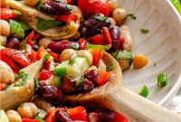 Zesty Mediterranean Three Bean Salad