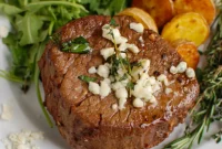 Decadent Tenderloin with Tangy Blue Cheese