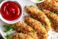 Super Crispy Easy Baked Chicken Tenders