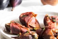 Prosciutto Wrapped Fig Goat Cheese Delights