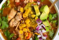 Southwest Green Chili Chicken Soup
