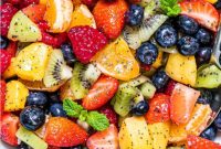 Sunshine Fruit Salad with a Lemon Poppy Seed Twist