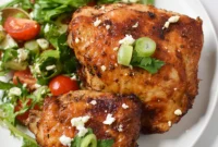 Zesty Air Fryer Mediterranean Chicken Thighs